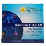 Front View--Gandha Taila Cap (10Caps) - Kerala Ayurveda