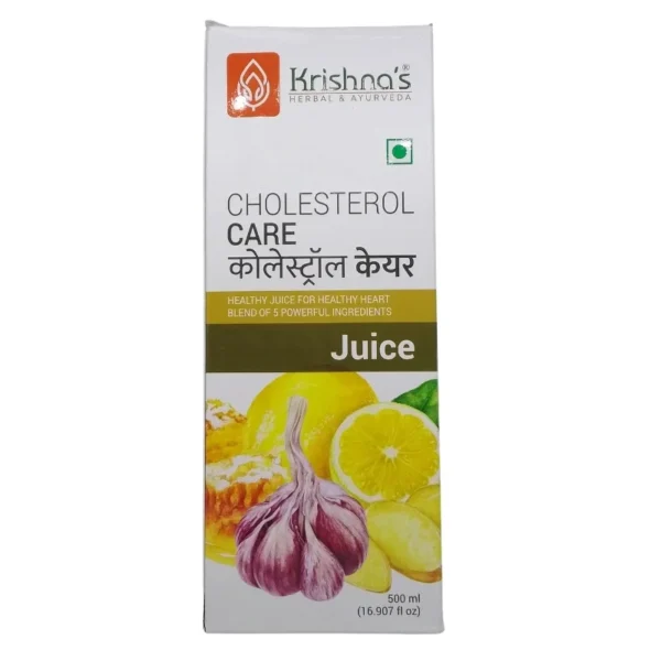 Front View-Cholesterol Care Juice (500ml) - Krishna Pharmacy