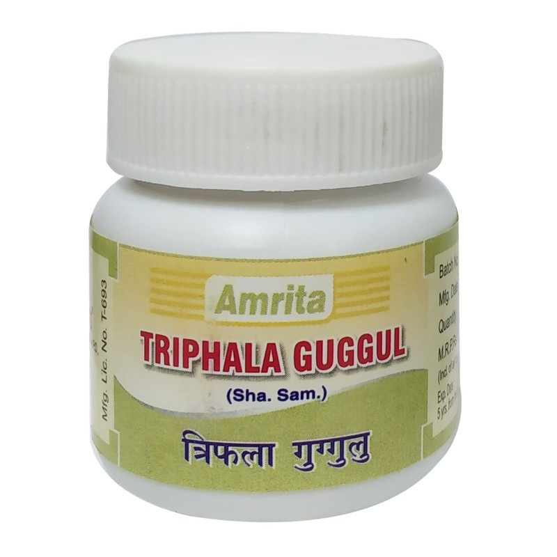 Triphala Guggulu (60Tabs) Amrita Drugs Ayurcentral Online
