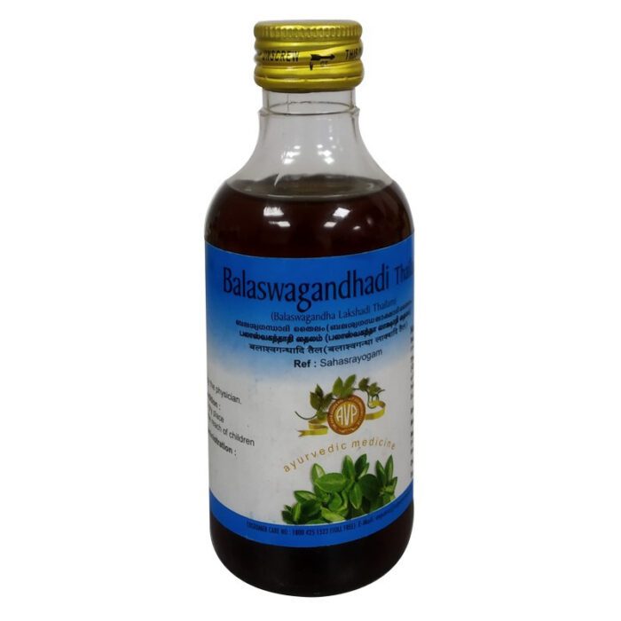 Balaswagandhadi Thailam (200ml) - Arya Vaidya Pharma - AyurCentral Online