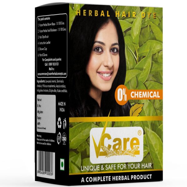 V Care Hair Dye (200Gm) - V Care Hebal - AyurCentral Online