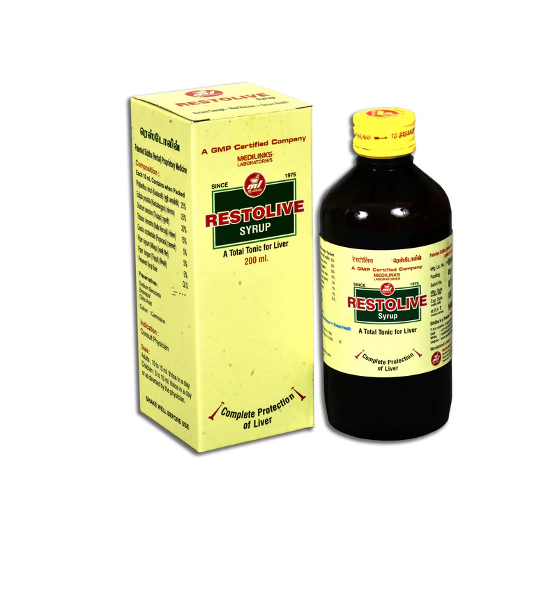 Restolive Syrup (200ml) - Medilinks - AyurCentral Online